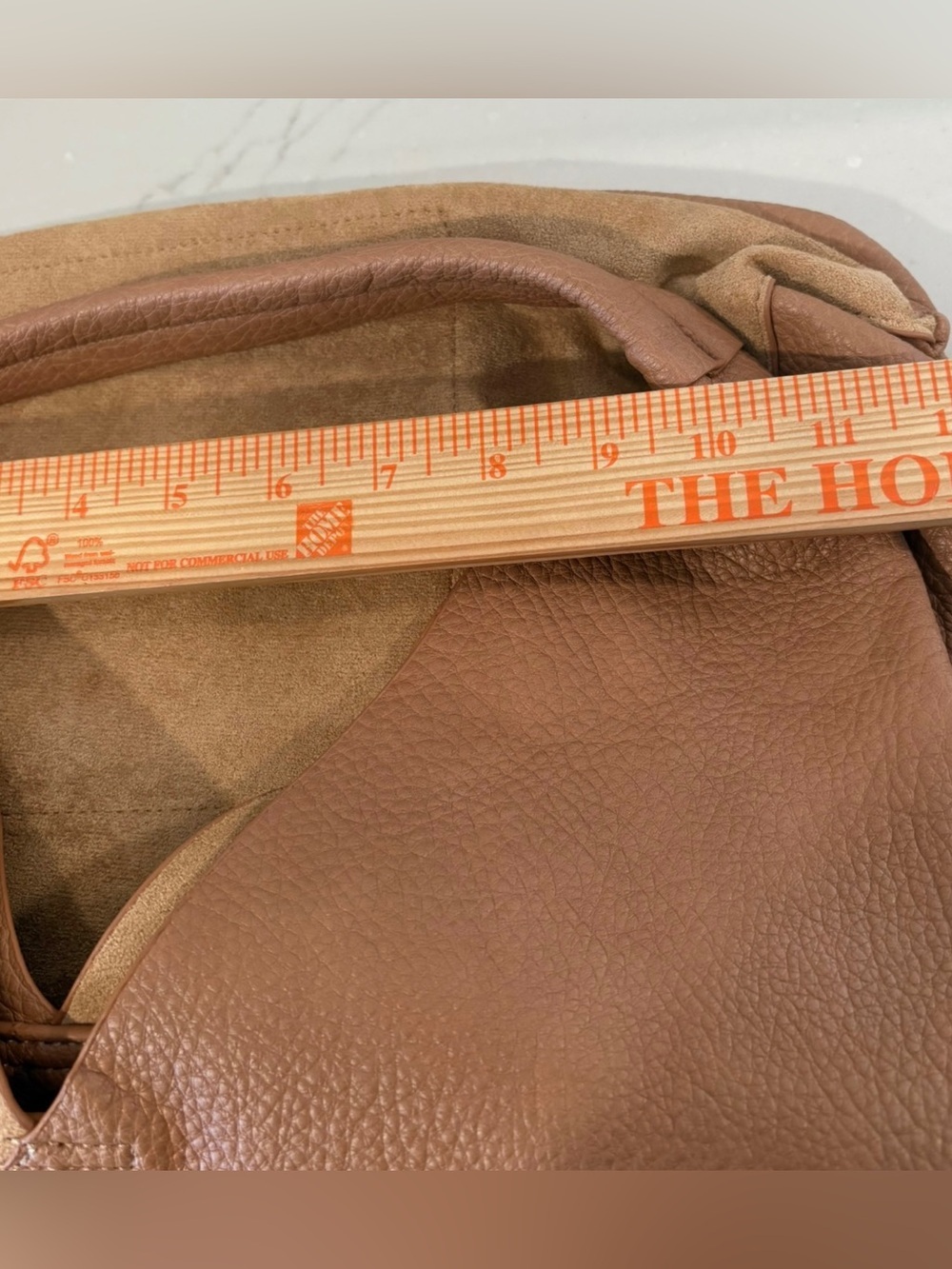 LIKE NEW Shiraleah Arden Women’s Tan Two-Tone Vegan Leather Relaxed Hobo Tote - Picture 7 of 9